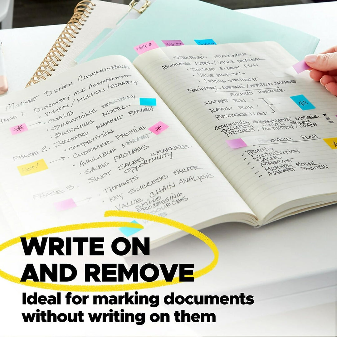 Post-it 7100194200 Flags and Tabs Value Combo, Assorted, Pack of 136