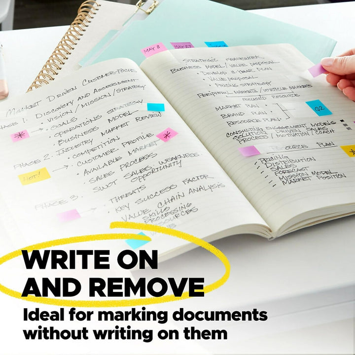 Post-it 7100194200 Flags and Tabs Value Combo, Assorted, Pack of 136