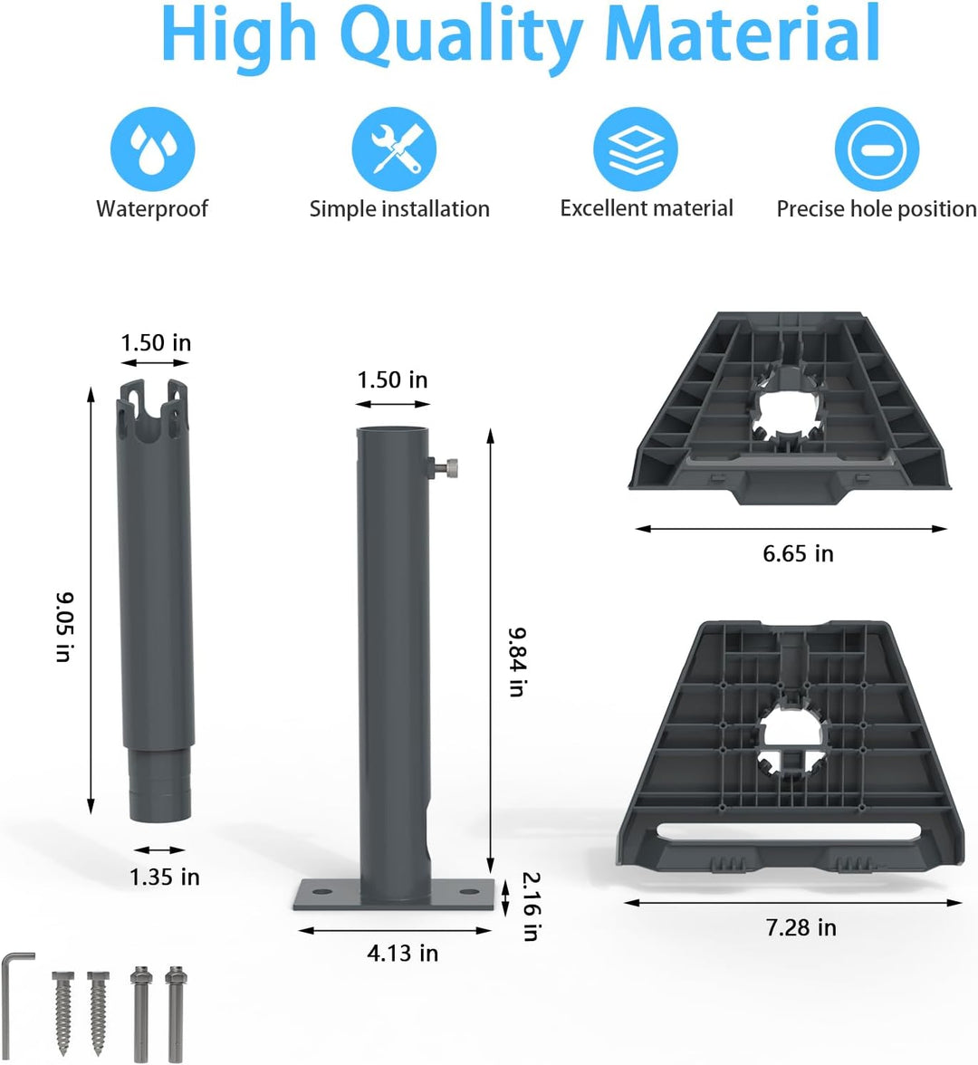 HOLACA Aufgerüstete Halterung für Starlink Gen 3/2,Starlink Mini, Verstellbare Dachhalterung Stabile