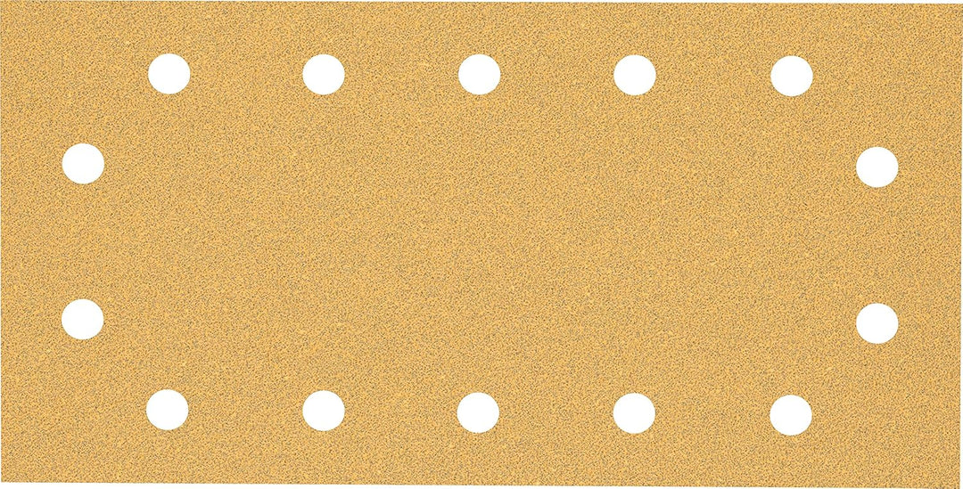Bosch Accessories 50x Schleifpapier Expert C470 mit 14 Löchern (für Hartholz, Farbe auf Holz, 115x23