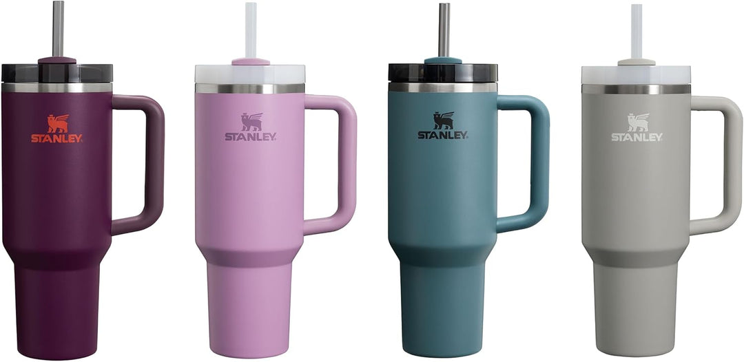 STANLEY Quencher H2.0 FlowState Trinkflasche mit Strohhalm 1.2L - Thermobecher Kühlt 11 Stunden - 48