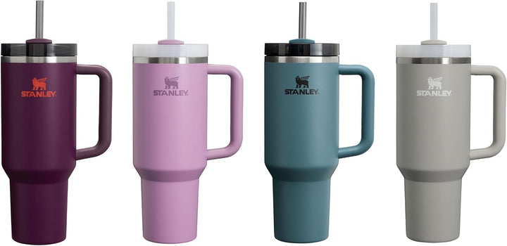 STANLEY Quencher H2.0 FlowState Trinkflasche mit Strohhalm 1.2L - Thermobecher Kühlt 11 Stunden - 48