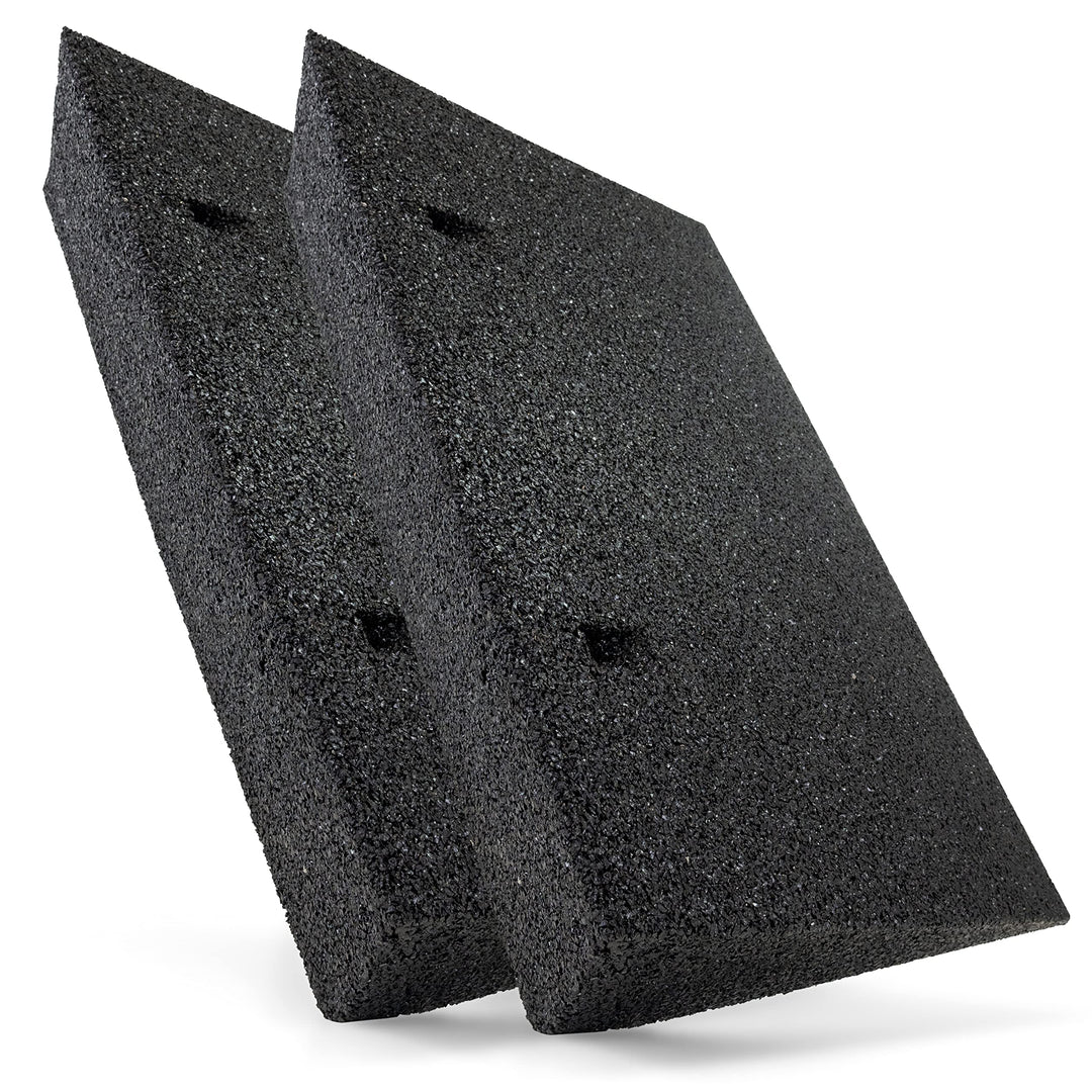 Bordsteinrampe Gummi schwarz 2X I Breite: 50 cm I Höhe: 110 mm I Rampe Gummikeil Rollstuhlrampe Auff