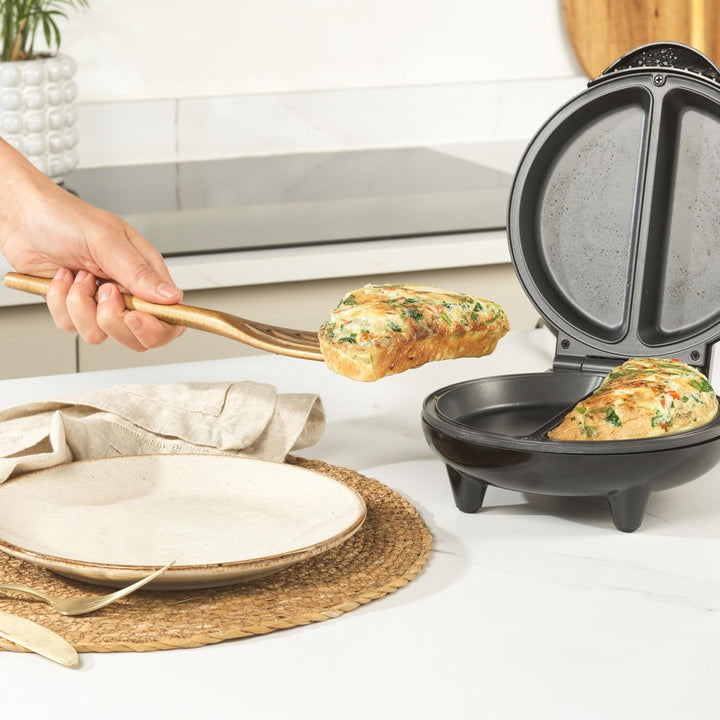 Salter Dual-Omelettmaker – Antihaftbeschichtete tiefe Platten, Doppel-Eierkocher, Macht 2 Omeletten,