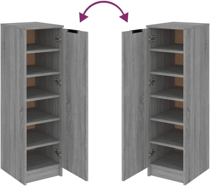 Möbel Schuhschrank Schuhregal Schuhkommode Schuhaufbewahrung Schuhständer 30x35x100 cm für Flur, Die
