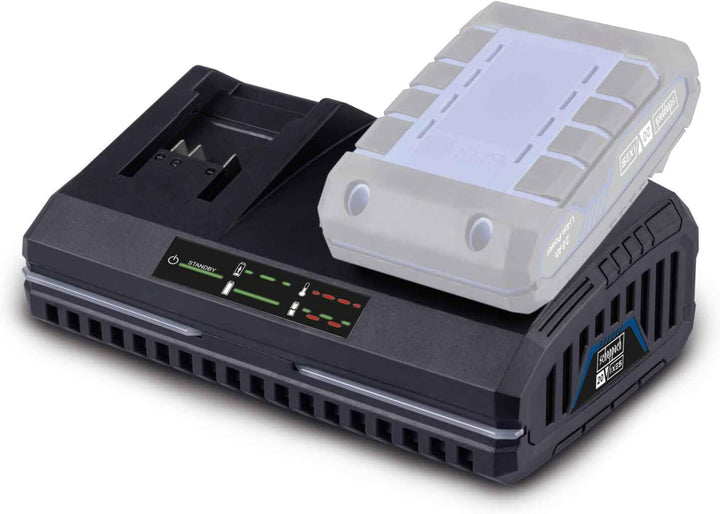 Original Scheppach 20V Doppelladegerät SDBC2.4A Ladegerät mit 130W Leistung | 20V-IXES-Serie | integ