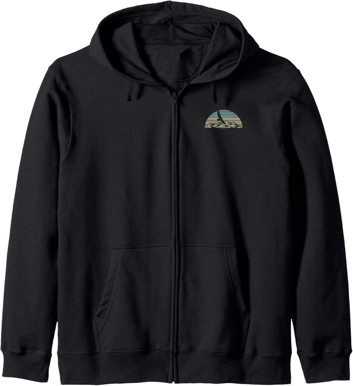 Trendy Outdoor Life Sunset Camp Life Front & Back Kapuzenjacke