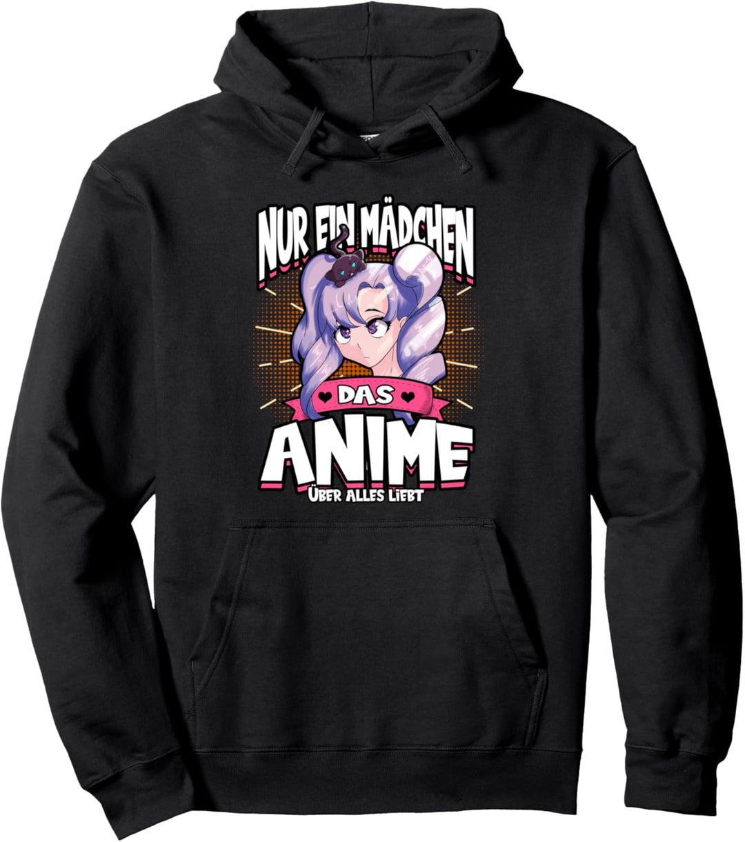 Nur ein Mädchen das Anime liebt Otaku Manga Kawaii Girl Pullover Hoodie