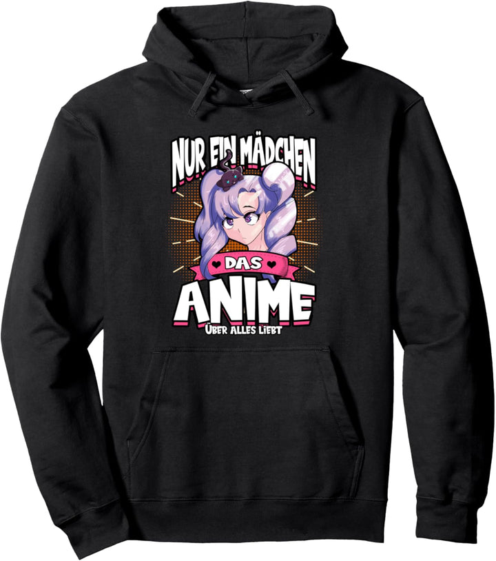 Nur ein Mädchen das Anime liebt Otaku Manga Kawaii Girl Pullover Hoodie