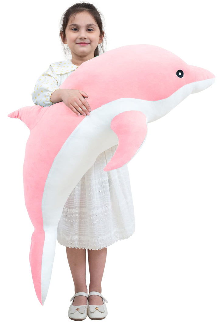 Kekeso Delfin Plüschtiere Schöne Gefüllte Weiche Tier Umarmungskissen Delphin Puppen für Kinder(70cm