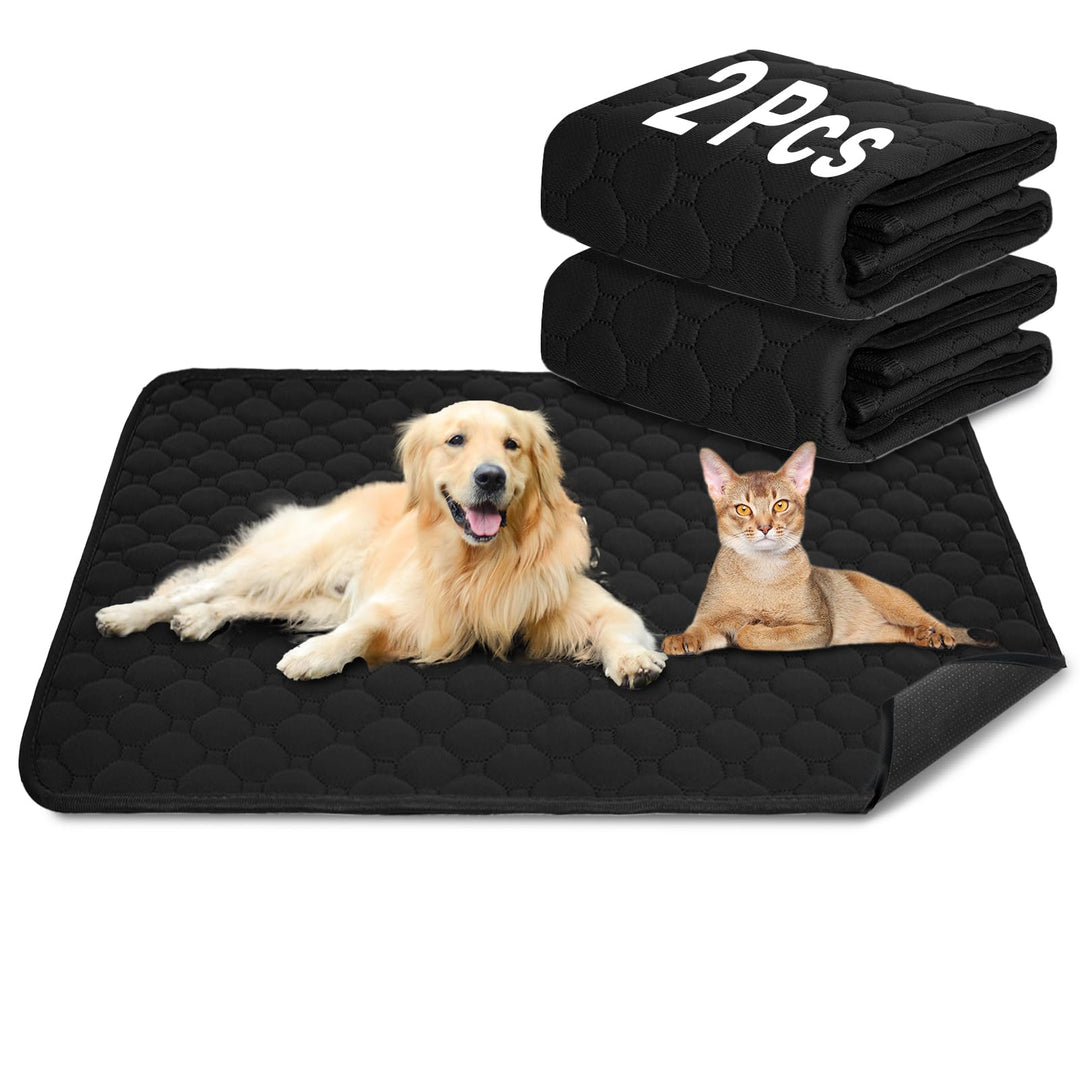 Hunde-Katzen-Trainingsunterlage 2-TLG. Set | Extra stark saugfähig | Wasserdicht & rutschfest | Wasc