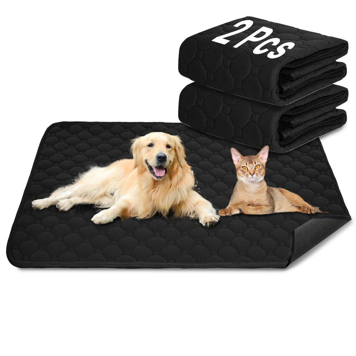 Hunde-Katzen-Trainingsunterlage 2-TLG. Set | Extra stark saugfähig | Wasserdicht & rutschfest | Wasc