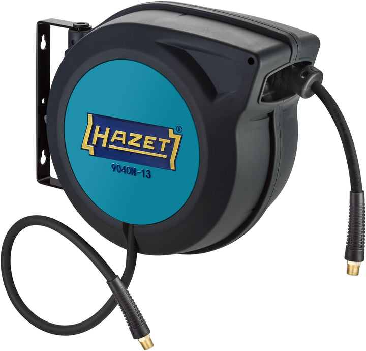 HAZET Schlauchtrommel 9040N-13 | Schlauch-Länge 15 m, Innendurchmesser: 13 mm, Druck: 20 bar für Dru