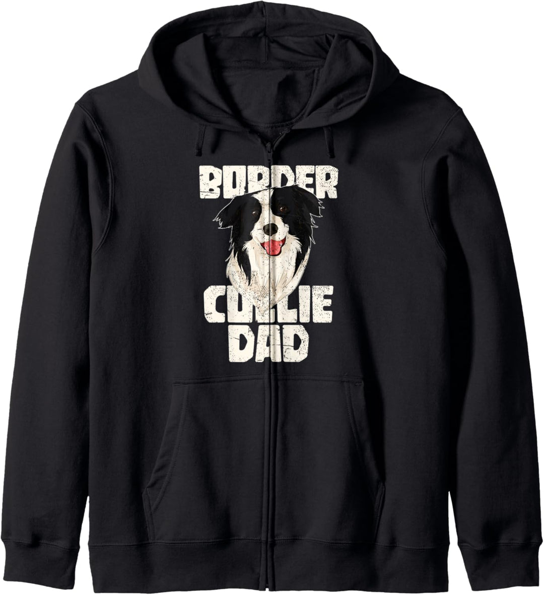 Border Collie Papa Hundehalter Vatertag Border Collie Kapuzenjacke