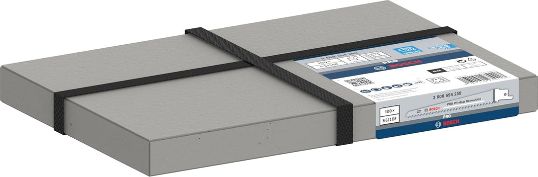 Bosch Accessories Bosch Professional 100 Stück Säbelsägeblatt S611DF Heavy for Wood and Metal (Länge