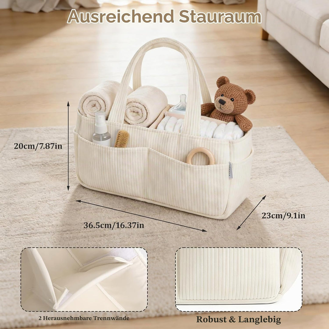 Wickelkorb Organizer, Baby-Aufbewahrungskorb für Wickeltisch, Wickelorganizer, Baby-Diaper-Caddy-Org
