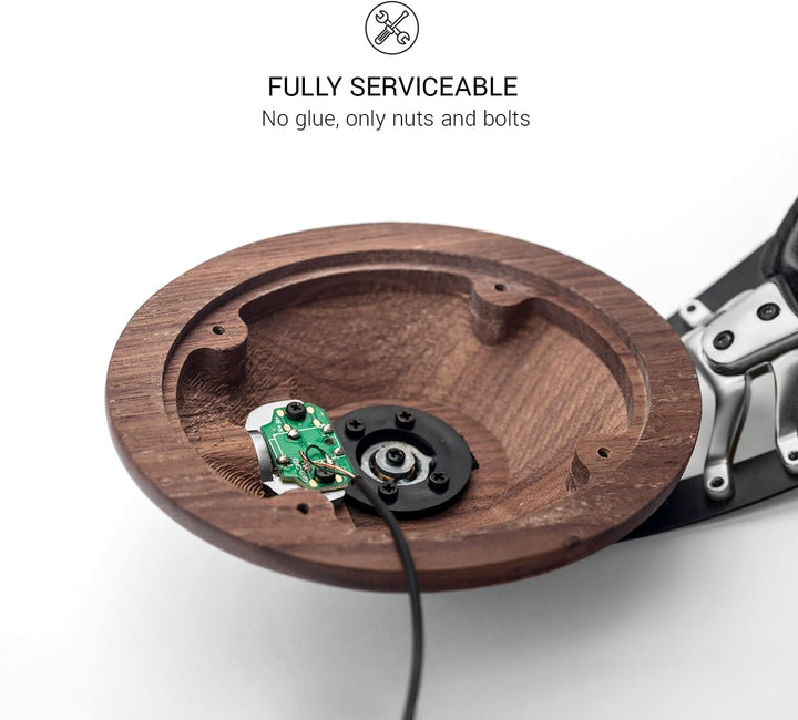 Meze 99 Classics Walnut Silver Audiophiler Over-Ear Kopfhörer, hochwertigen Materialien und hohem Wa