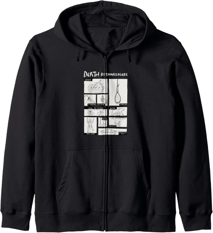 Tod von Shakespeare Design Kapuzenjacke