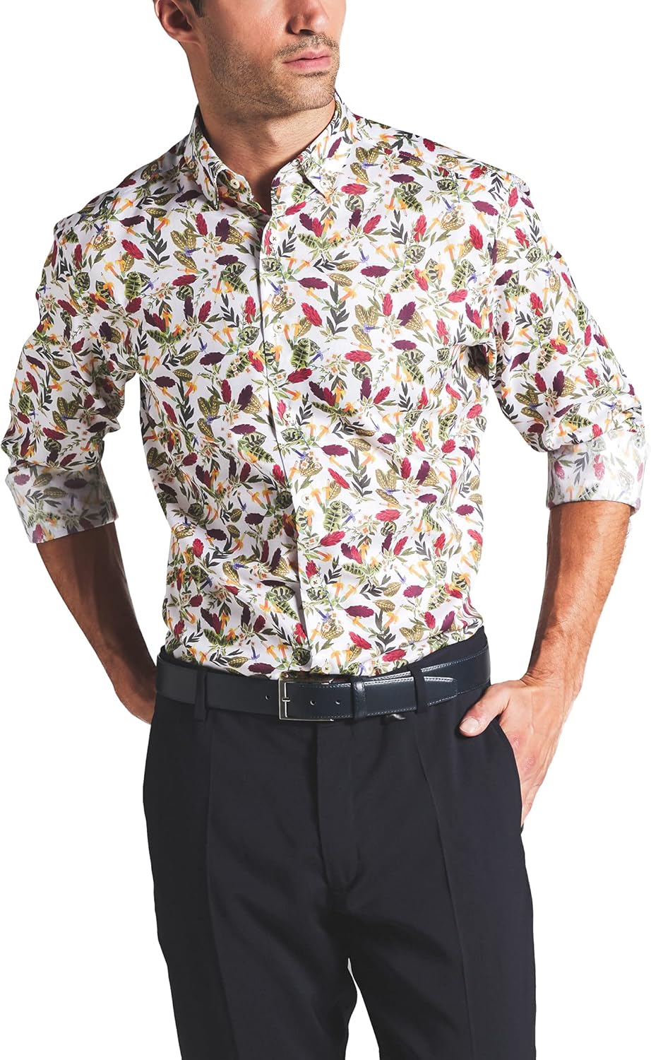 eterna Langarm Hemd Modern Fit Oxford Bedruckt 43 Bunt, 43 Bunt