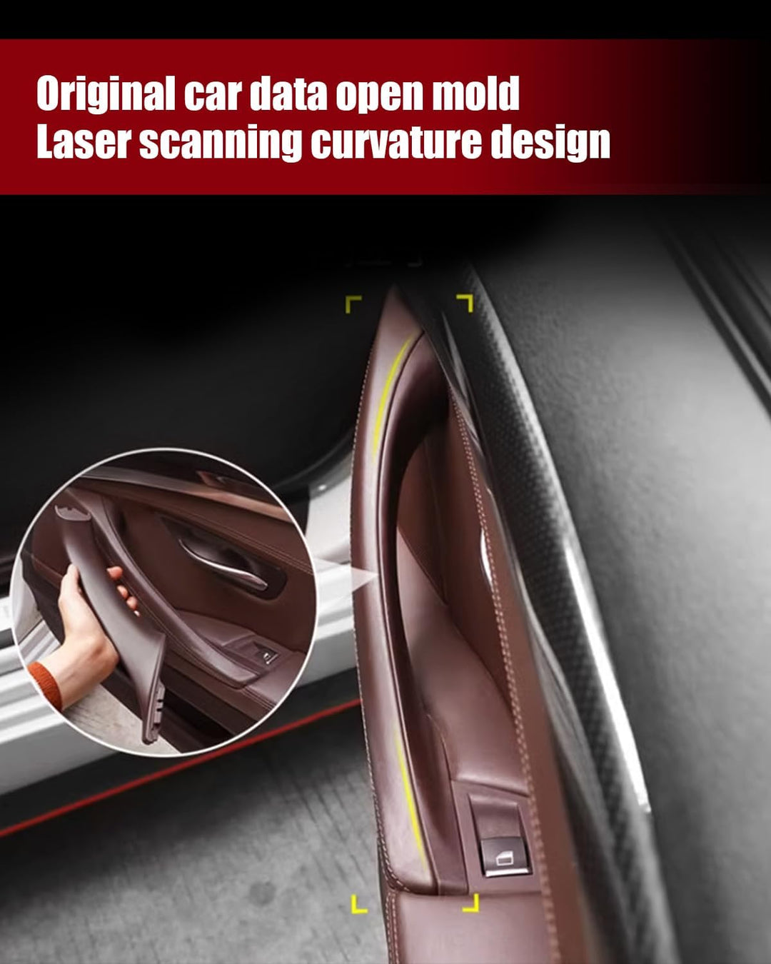 TZYSZDB Autotürgriff 7er Set f10 Türgriff für BMW 5er Türseitengriff BMW 520 523 525 528 530 535 Fen