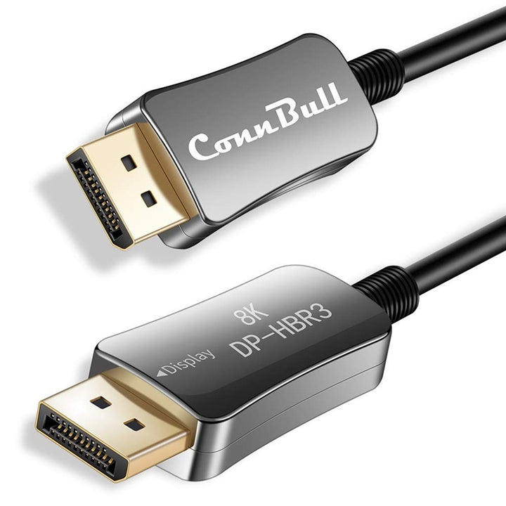 DisplayPort Kabel 70m DP1.4 Glasfaserkabel Unterstützung 4K@144Hz, 8K@60Hz, 32,4 Gbit/s, HDR10, HDCP