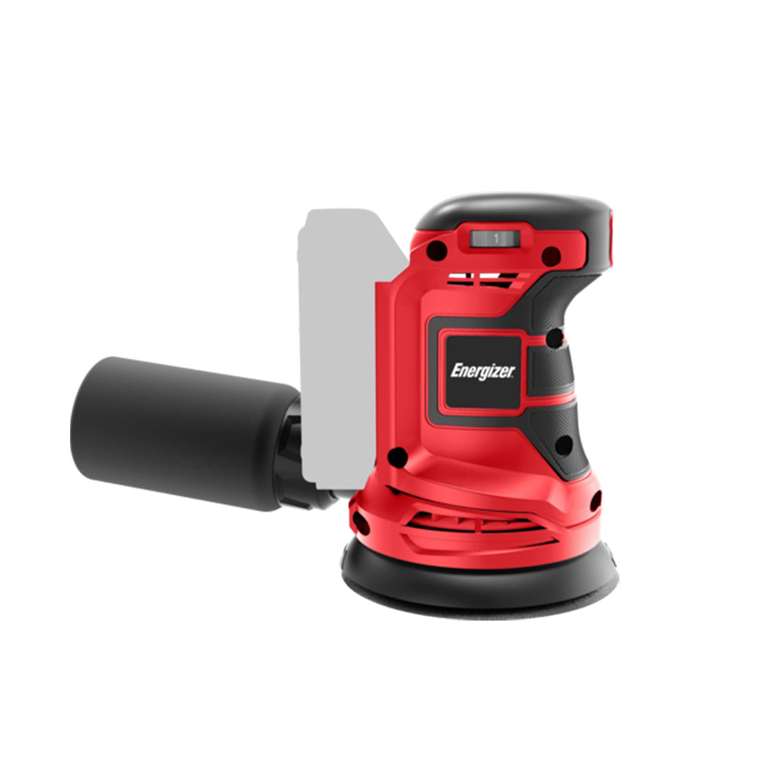 Energizer 20 V Akku-Exzenterschleifer – 10.000 U/min, 6 Geschwindigkeiten, 125 mm Pad, Auffangbeutel
