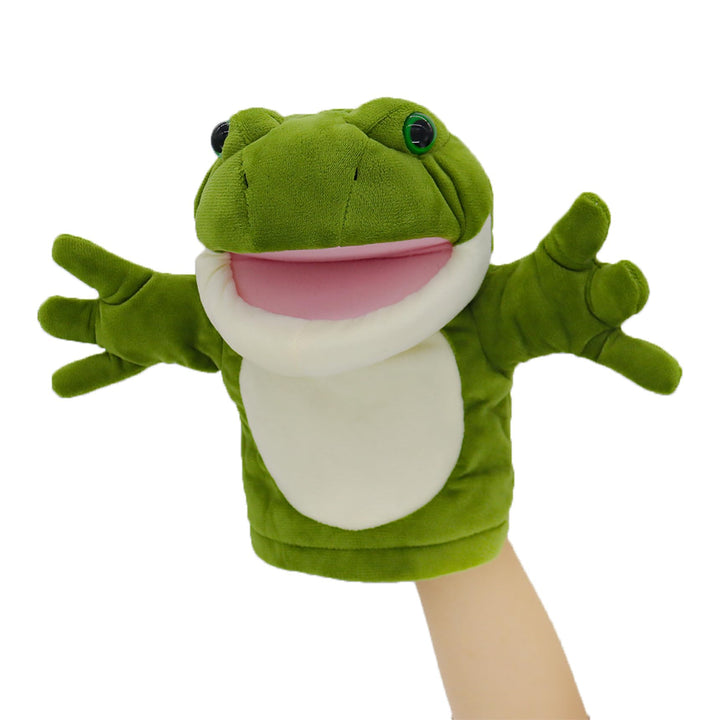 Tiny Heart Handpuppen Frosch Plüschtier Plüschspielzeug Kinder mit funktionierendem Mund Niedlich We