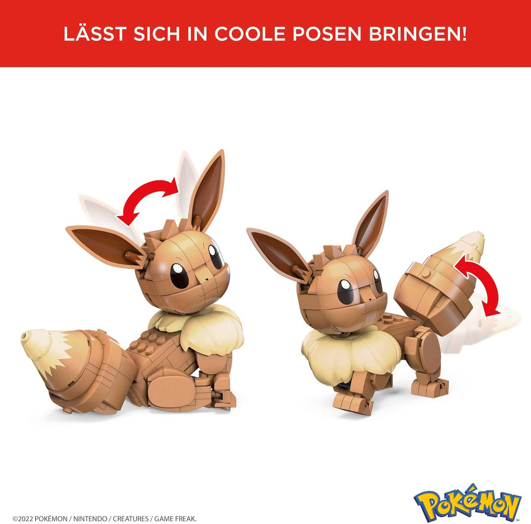 MEGA HDL84 - Mega Construx Evoli Pokémon Baukasten, Konstruktionsspielzeug für Kinder, Spielzeug ab