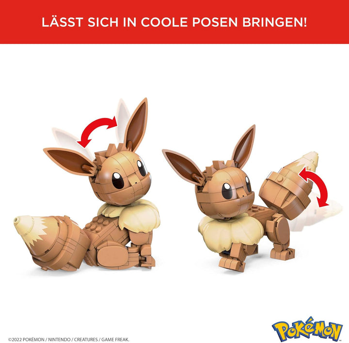 MEGA HDL84 - Mega Construx Evoli Pokémon Baukasten, Konstruktionsspielzeug für Kinder, Spielzeug ab