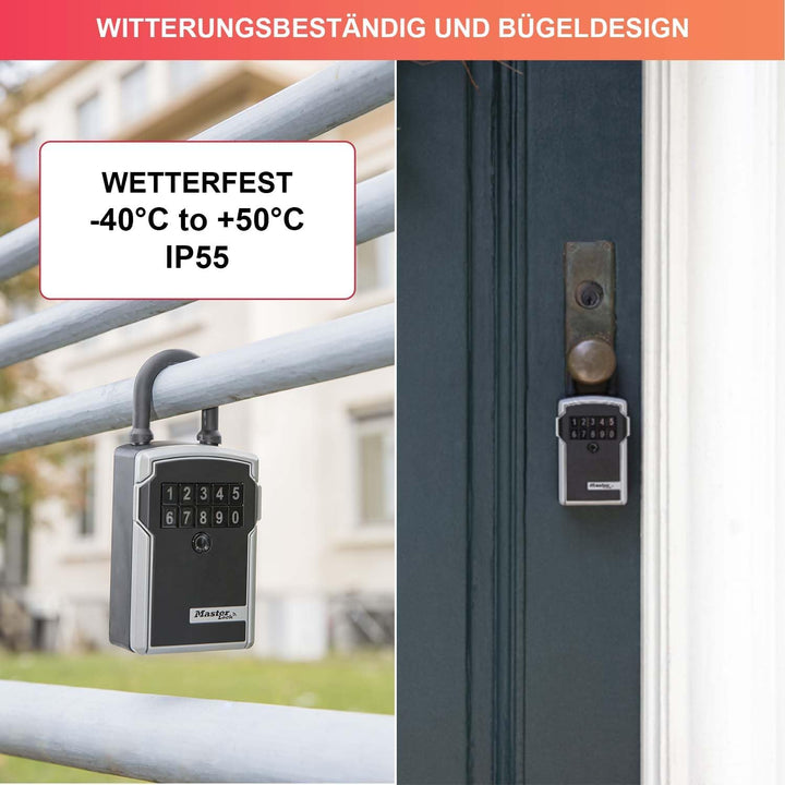 Master Lock Smart Connected Schlüsseltresor, Verschlüsselung nach Militärstandard, Aussen, mit Bügel