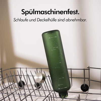 KIVY Trinkflasche Tritan (2. Generation) Bruchsicher, Federleicht - Trinkflasche Gym Flasche - Sport