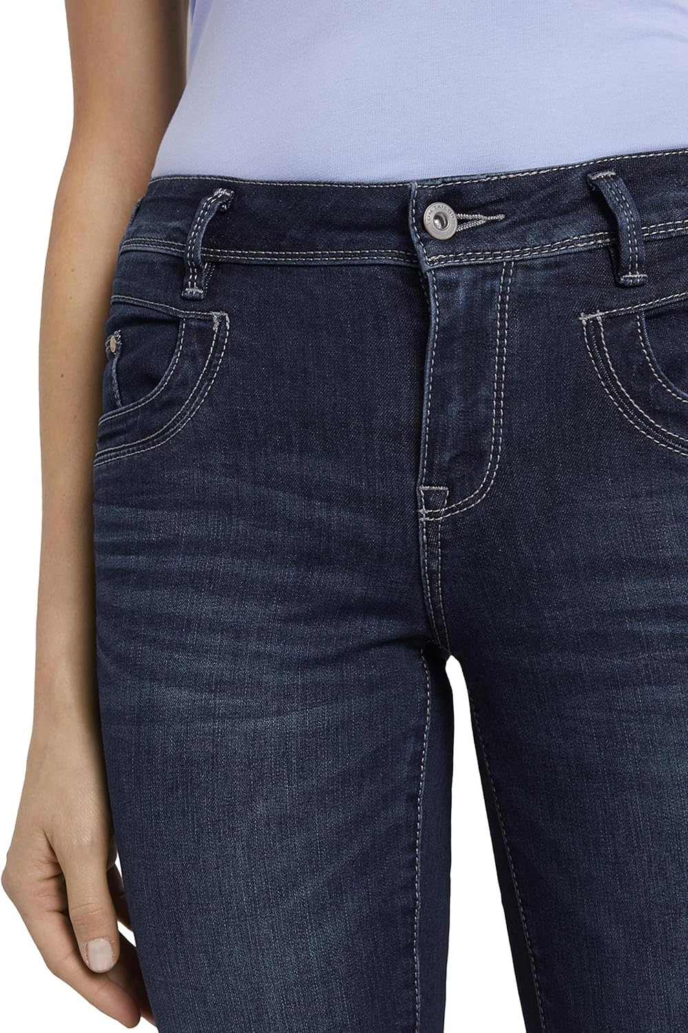 TOM TAILOR Women's Alexa Straight Jeans 26W / 32L 10282 - Dark Stone Wash Denim, 26W / 32L 10282 - D