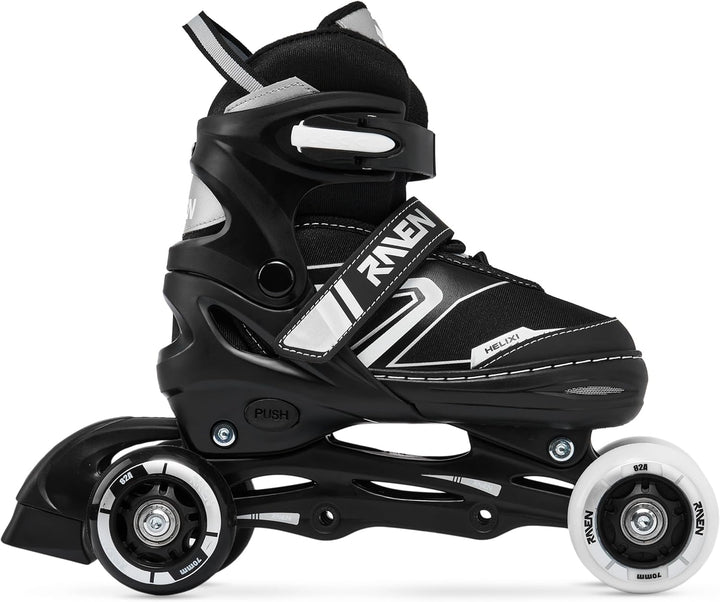 RAVEN Verstellbare 4in1 Inlineskates-Schlittschuhe-Rollschuhe-Triskates Helixi 30-33 (18cm-20cm) Hel