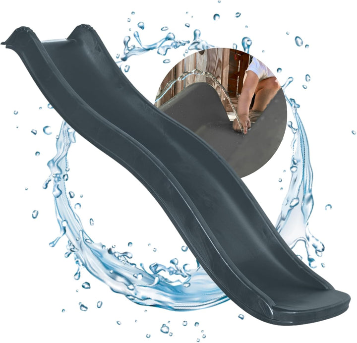Spielturmking® Kinderrutsche Wave 1,75 m Wasserrutsche Spielturm Wellenrutsche Gartenrutsche Anbauru