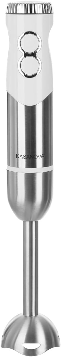 Kasanova 1 TAUCHMISCHER-SET STEEL W400 WEISS, ABS AS-Kunststoff Edelstahl 18/10 Polyethylen Elektron