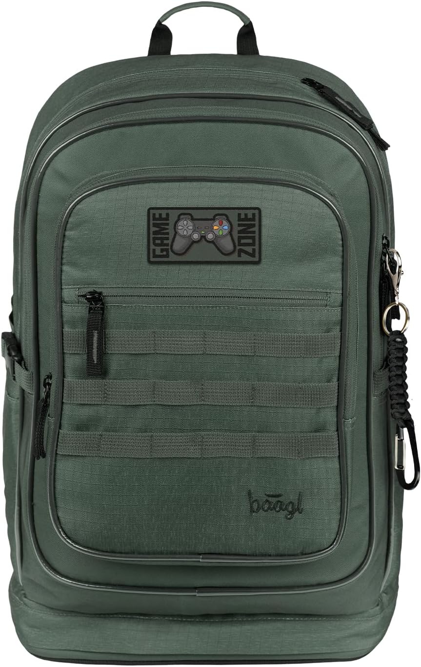 Baagl Schulrucksack Set Jungen Mädchen 3 Teilig - Schultasche ab 3. Klasse - Grundschule Ranzen mit
