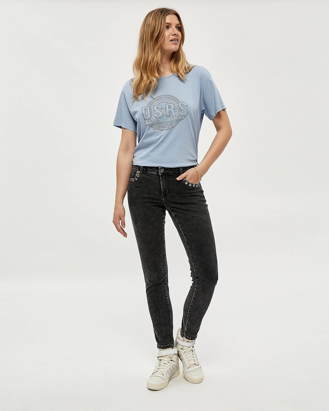Desires Damen Hattie Tee T-Shirt M 1739 Forever Blue, M 1739 Forever Blue