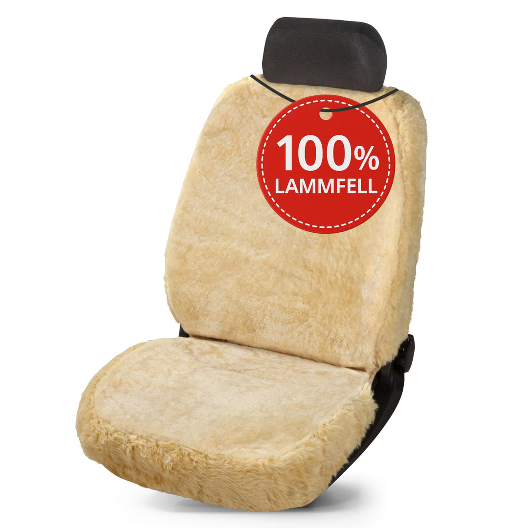 Walser Lammfell Sitzbezug für Auto Trish, Auszeichnung Sehr Gut* Lammfell Autositzbezug, 100% Autosi