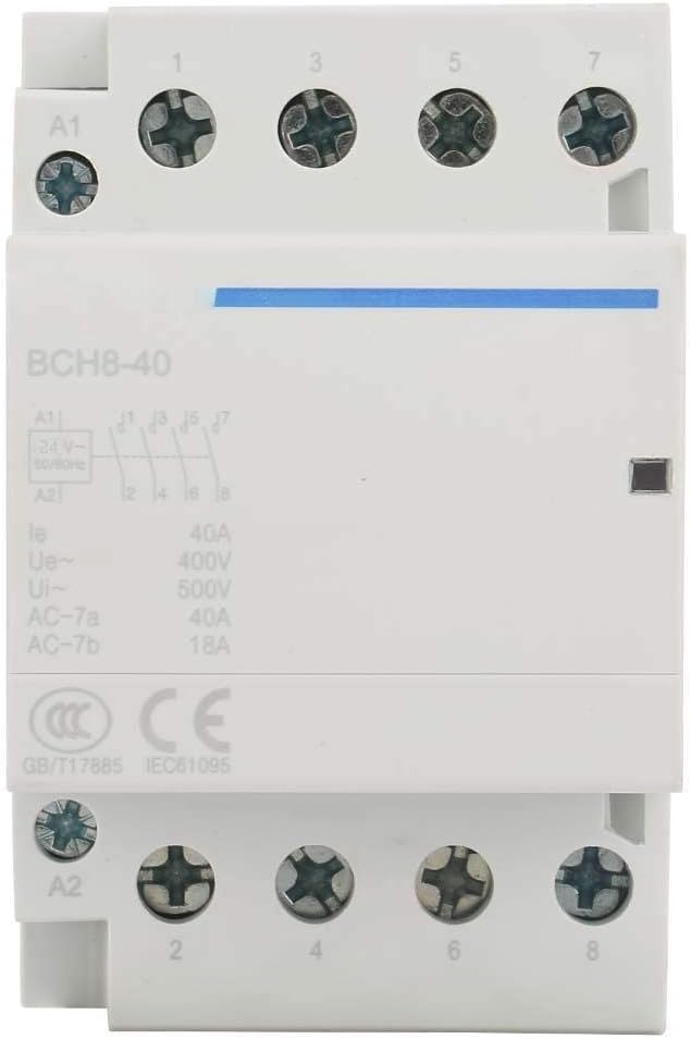 Wechselstromschütz, 4P 2NO2NC 40A 24V / 230V 50 / 60Hz Haushalts-Wechselstromschütz für Haushaltsanw