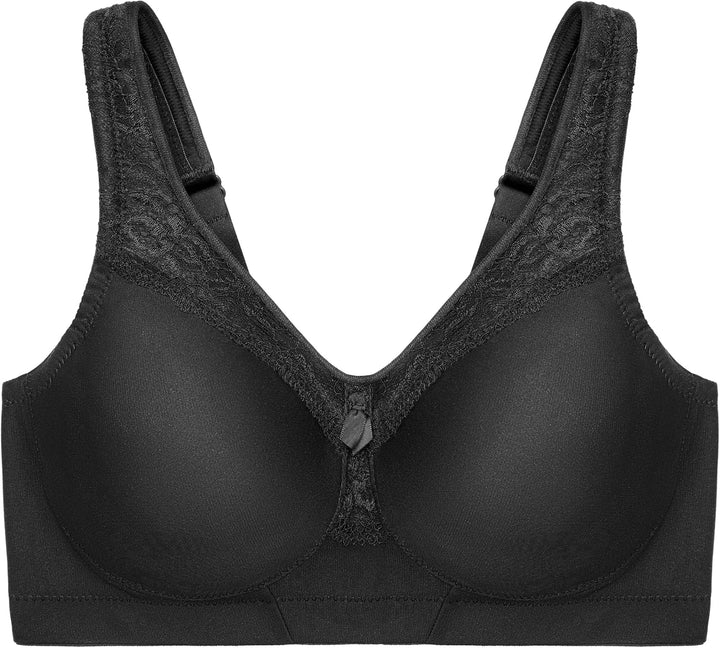 Glamorise Damen Full Coverage Bra 105E Schwarz, 105E Schwarz