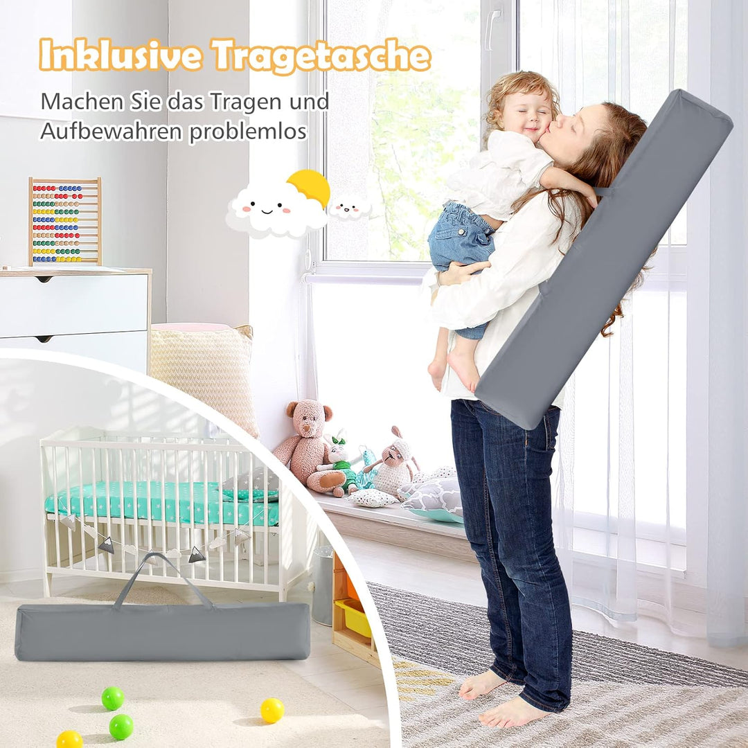 GOPLUS Baby Laufstall mit 50 Spielbällen, Krabbelgitter für Kleinkinder & Säulinge, Laufgitterzelt m