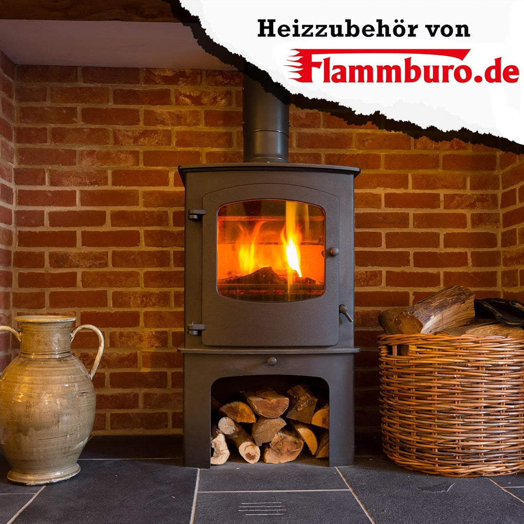 FLAMMBURO Entrusserblock - 12er Pack - Entrusser zum Entfernen von Russ im Herdfeuer, Kaminofen und