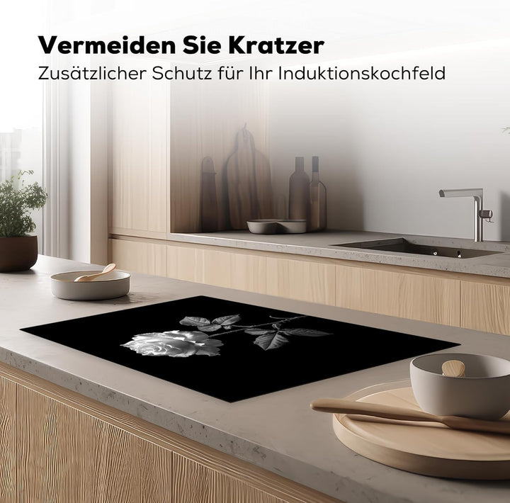 Herdabdeckplatte Einteilig Küche Herdabdeckung Induktionsfeld Ceranfeld Herdabdeckplatten Vinyl Matt