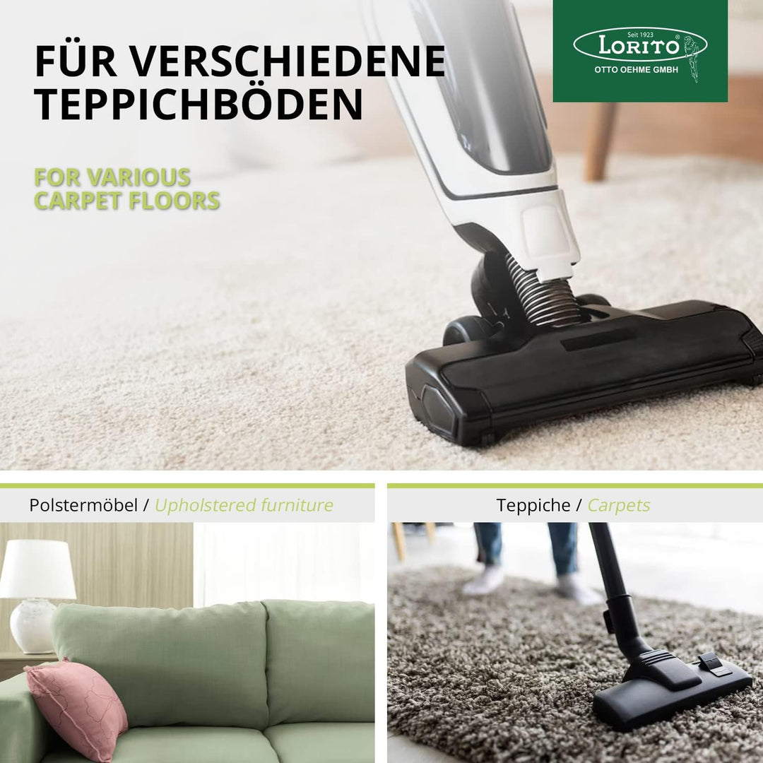 Lorito Teppichreiniger Respex 265 3 x 1 Liter, geeignet für Dampfreiniger und Sprühextraktionsgeräte