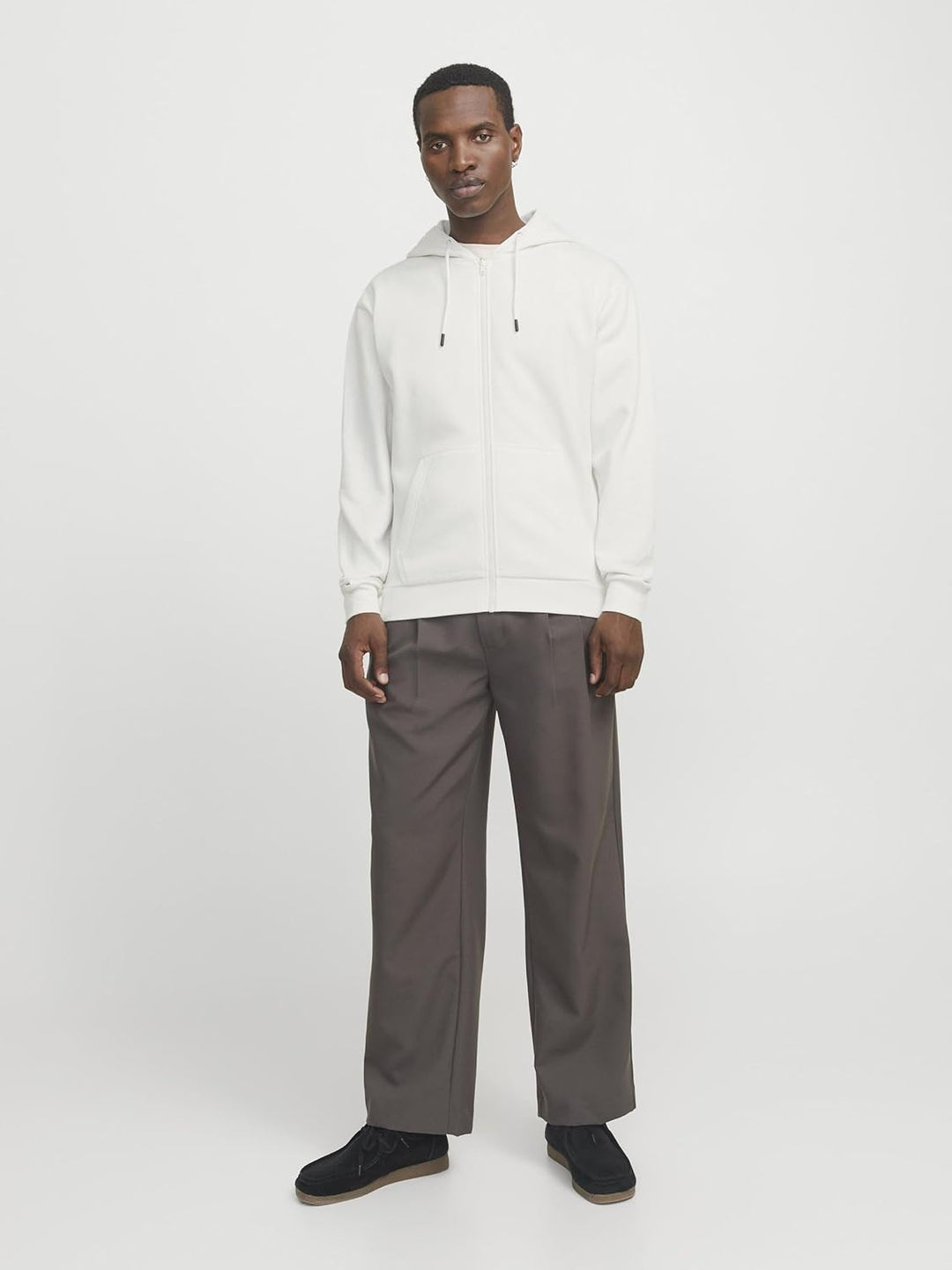 JACK & JONES Hoody Herren mit Kapuze XXL Cloud Dancer, XXL Cloud Dancer