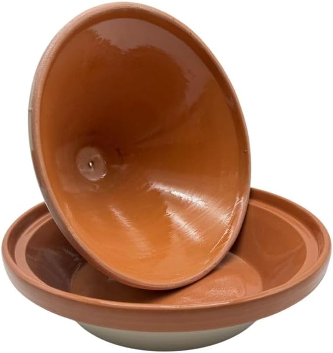 Tajine-Topf | Mehrere Muster und Farben | 25 cm und 30cm Durchmesser | ideal für 1-4 Portionen | Tra