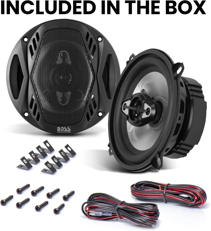 Boss NX524 4-Wege-Lautsprecher 300 W – Autolautsprecher (4-Wege, 300 W, 4 Ohm, 90 dB, 85 – 20.000 Hz