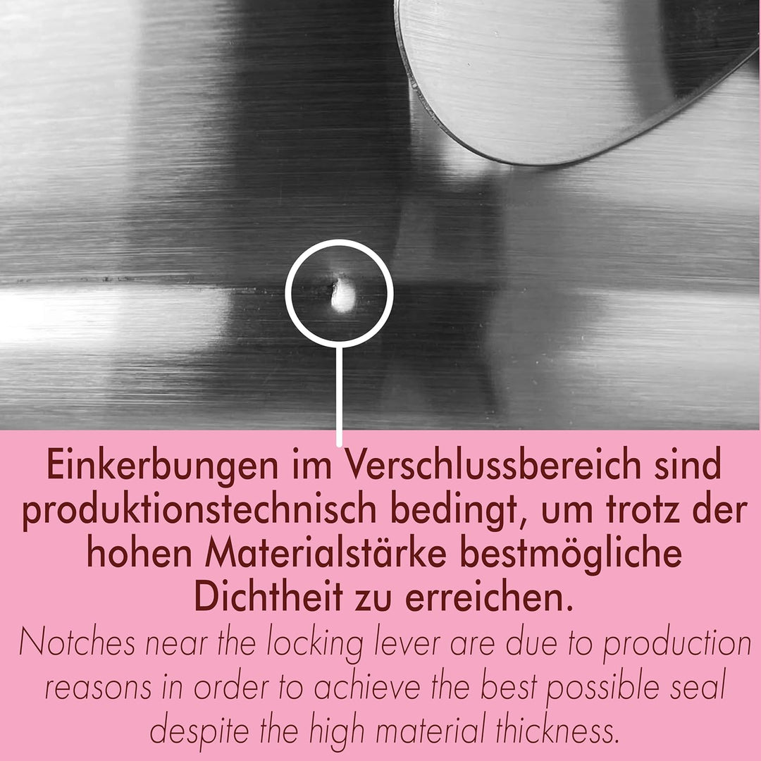 immer Backform Edelstahl Kuchenform Springform, unbeschichtet PFAS-frei aus 18/8-Edelstahl Spülmasch
