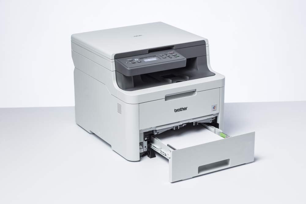 Brother DCP-L3510CDW Kompaktes 3-in-1 Farb-Multifunktionsgerät, weiss WLAN, WLAN