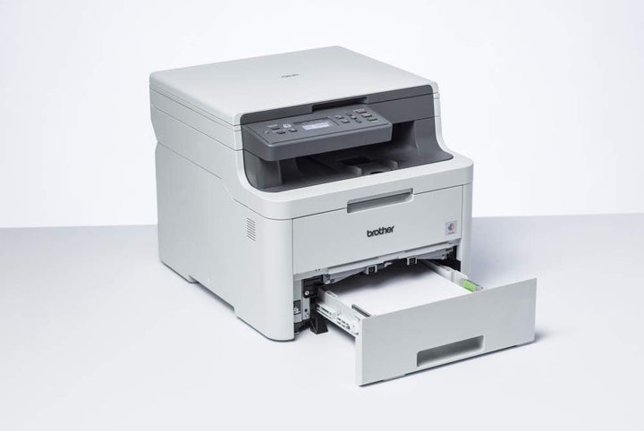 Brother DCP-L3510CDW Kompaktes 3-in-1 Farb-Multifunktionsgerät, weiss WLAN, WLAN